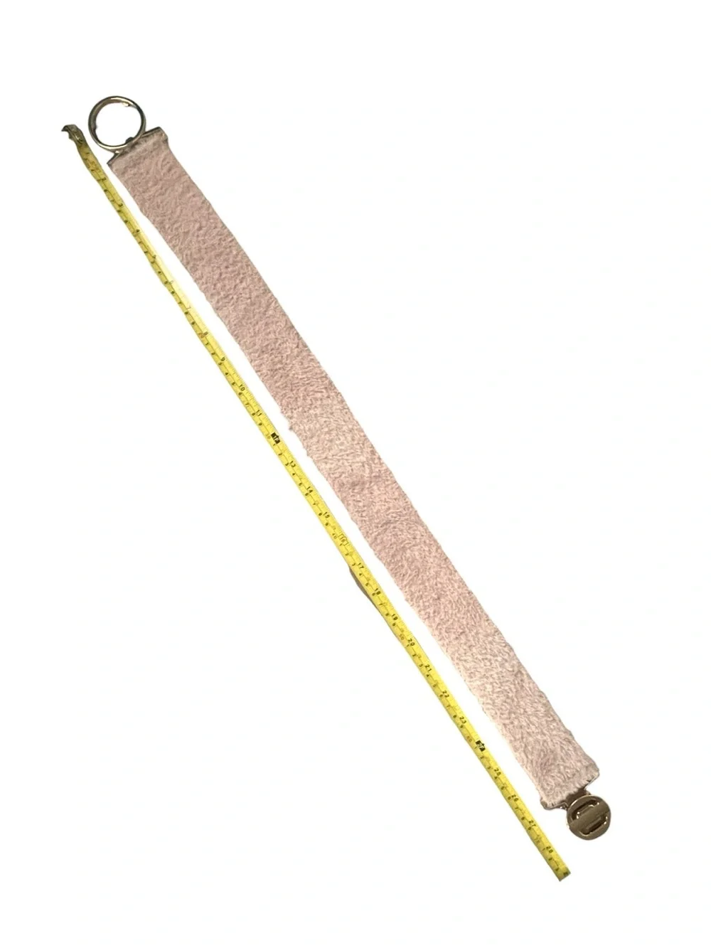 Fuzzy Stretch Waist Belt Gold Statement Buckle Soft Glam Boho Quiet Luxury